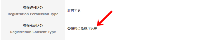 「団体詳細情報」画面の「登録承認区分」が「登録後に承認が必要」である画面|OBOG Central